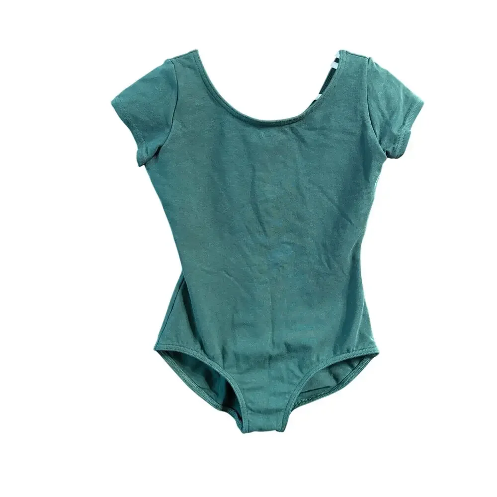Mediterranean Green SS Leotard - Capezio - M